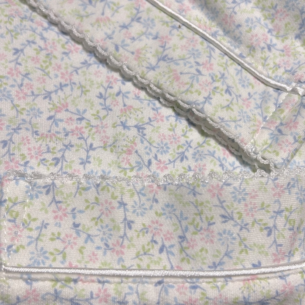 Miss Elaine Floral Midi Zipper Robe L - Picture 6 of 7
